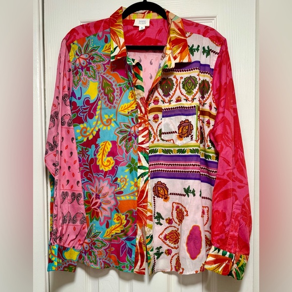 Sigrid Olsen Tops - Sigrid Olsen Multicolor Button Down Shirt